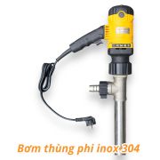 Bơm hóa chất thùng phi inox 750W