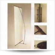 Giá treo banner một mặt chữ L - L160 (kt 60x160 cm)
