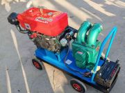 Máy bơm hút bùn thải D100 đầu nổ diesel D30