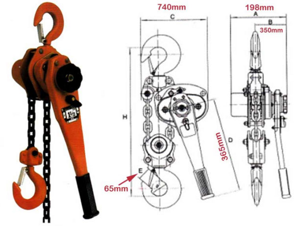 pa lăng xích lắc tay Nitto giá rẻ