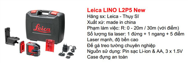 máy cân bằng laser Leica L2p5 new giá rẻ