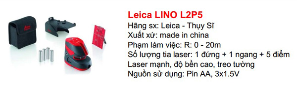 máy cân bằng laser leica L2p5 chính hãng giá rẻ