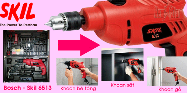 bo may khoan gia dinh skil 6513 gia re