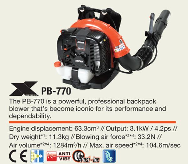 dia chi ban may thoi bui thoi la chay xang Echo PB770