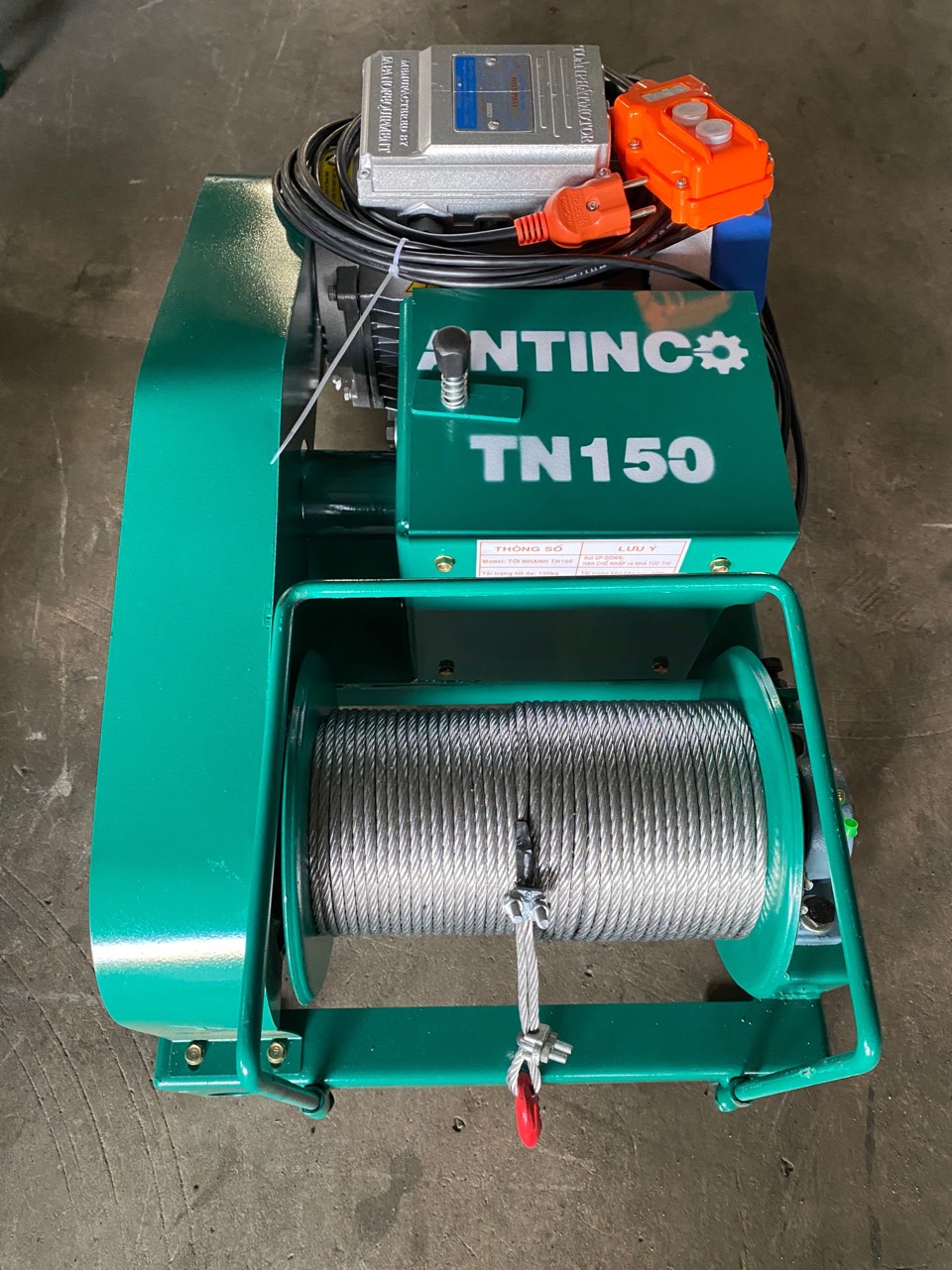 Tời điện tốc nhanh Antico TN150