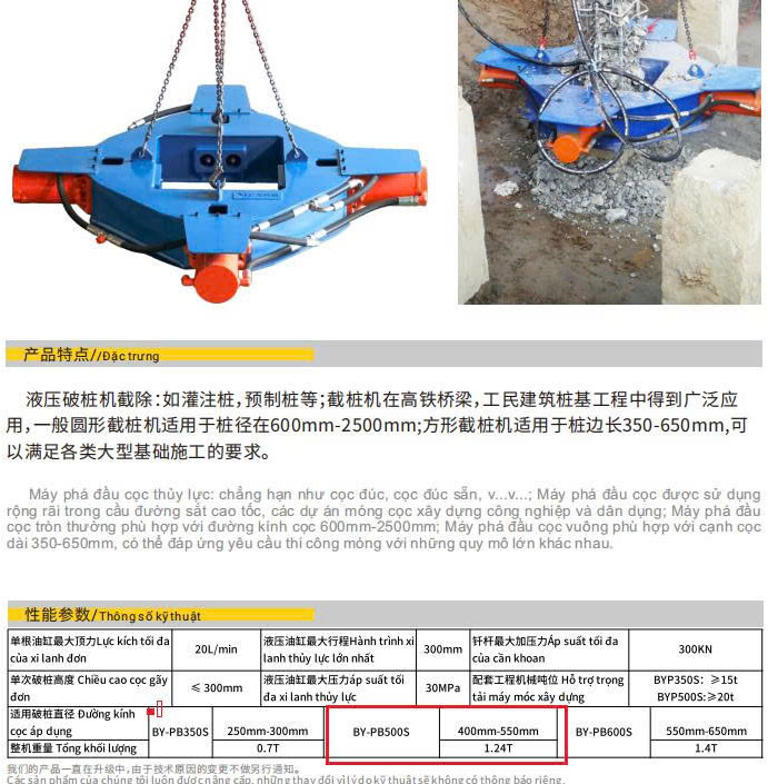 Địa chỉ bán máy phá đầu cọc vuông tại Hà Nội HCM