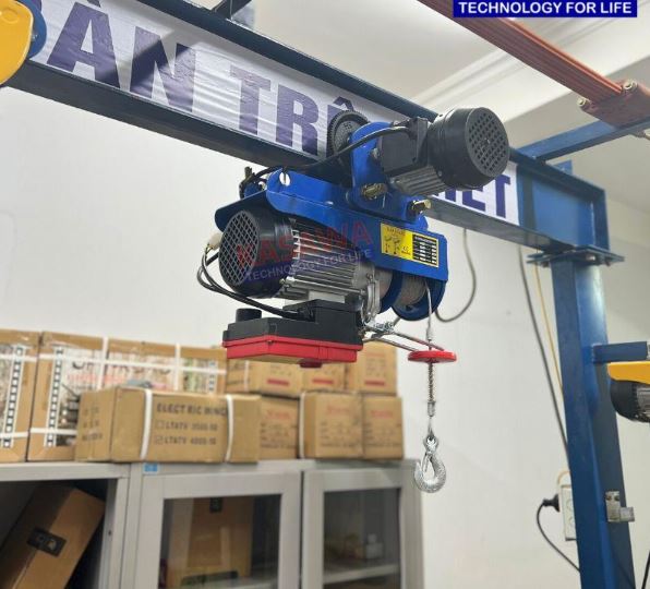 tời điện treo di chuyển kawasaki điều khiển từ xa