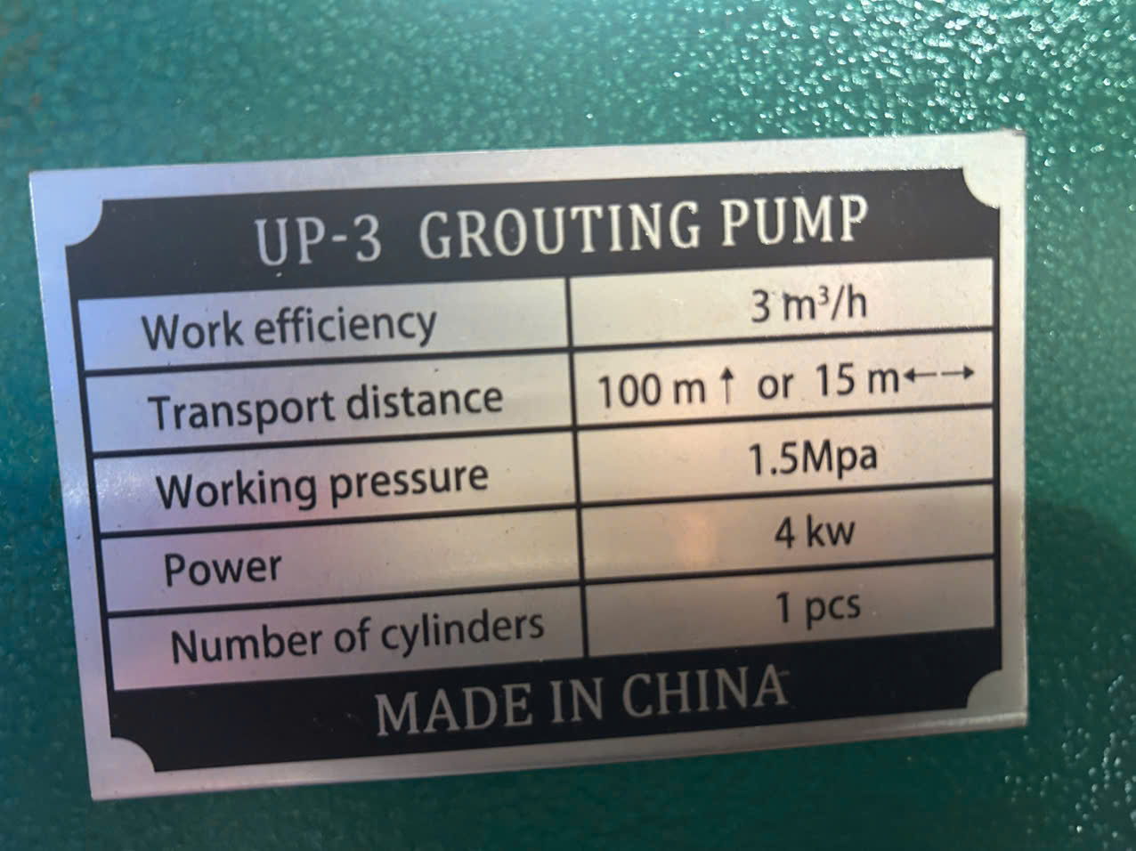 đại lý bán máy bơm vữa 1 piston tại Hà Nội HCM