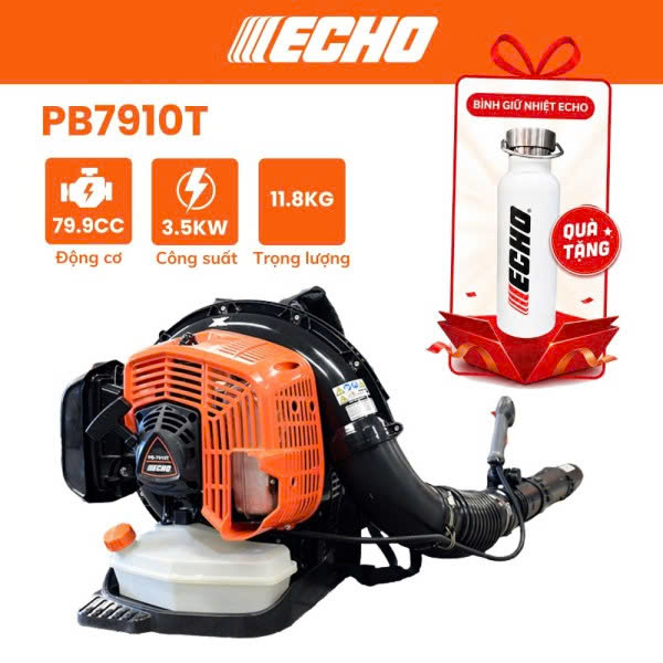 đại l&yacute; b&aacute;n m&aacute;y thổi bụi chạy xăng Echo PB7910T nhật bản
