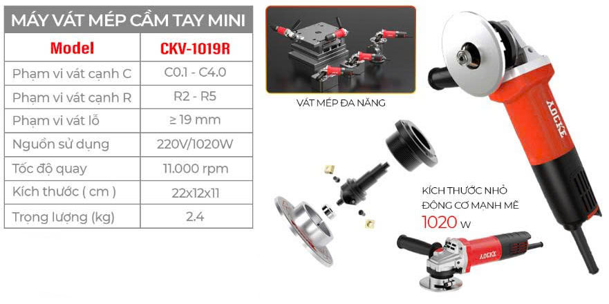 M&aacute;y v&aacute;t m&eacute;p cạnh C R cầm tay