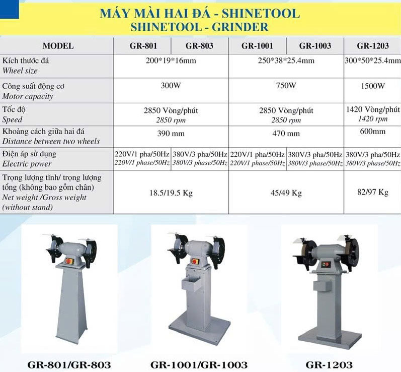 cataloge may mai ban hai da Shinetool taiwan