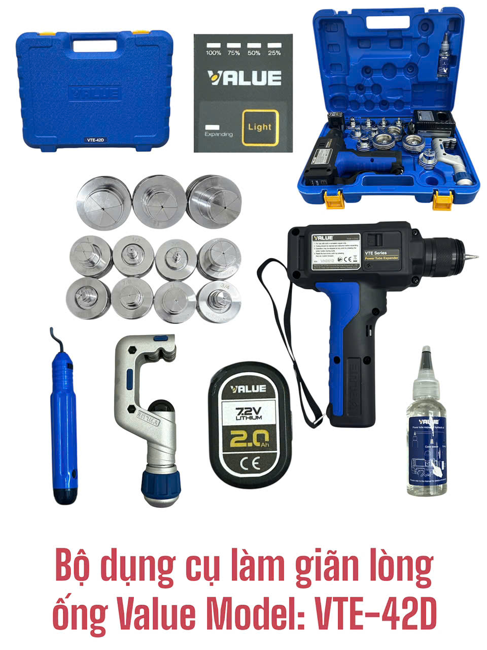 dụng cụ nong loe gi&atilde;n l&ograve;ng ống đồng Value VTE-42D