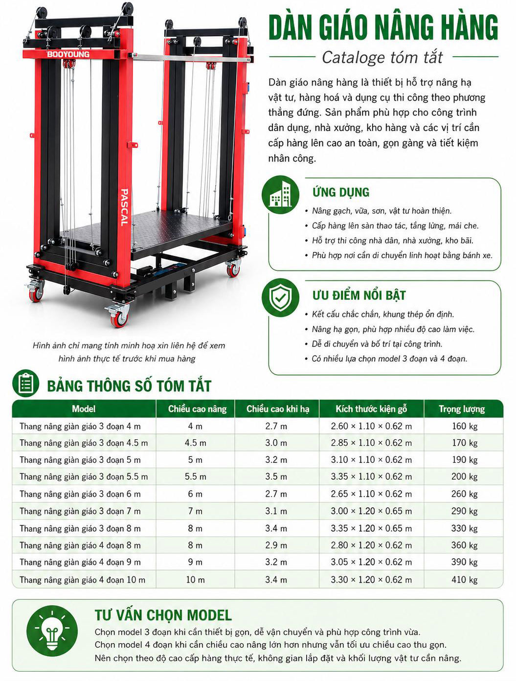 giàn giáo nâng điện di động