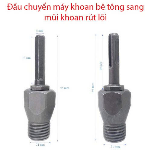 Đ&agrave;u chuyển mũi khoan r&uacute;t l&otilde;i b&ecirc; t&ocirc;ng