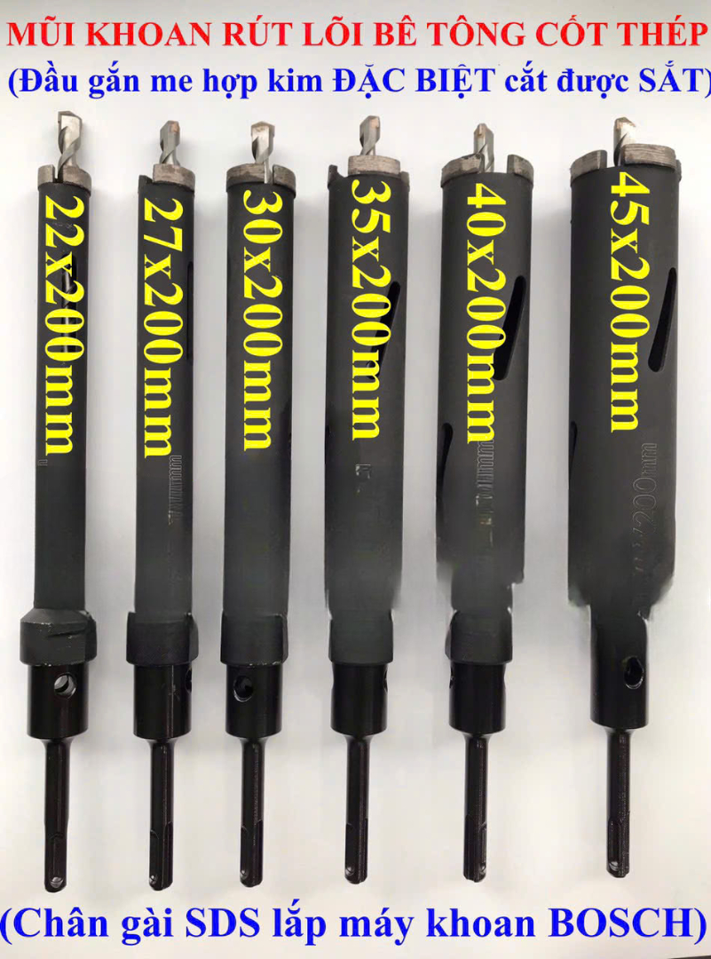 Địa chỉ b&aacute;n mũi khoan r&uacute;t l&otilde;i b&ecirc; t&ocirc;ng cốt th&eacute;p tại H&agrave; Nội HCM